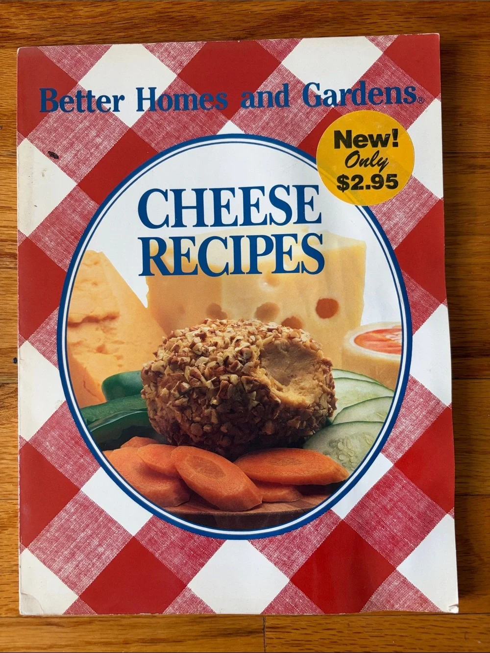 Better Homes And Gardens Cheese Recipes Cookbook - Red Plaid Cover